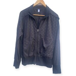 Gap‎ Fit Black Polka Dot Lightweight Bomber Jacket M